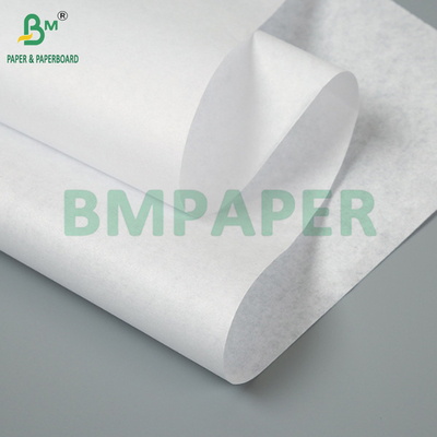 35GSM 40GSM MG Kertas Kraft Putih Untuk Kantong Makanan Cepat 715mm Ketahanan yang Baik