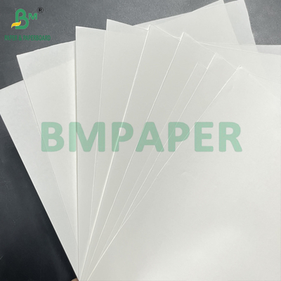 Gelas makanan halus 70 - 150 GSM Putih Putih Kraft Paper Roll 15 Inch x 1000ft