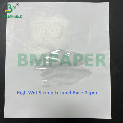 67grs 70grs Waterproof Putih High Wet Strength Paper Untuk Label Minuman Sticker