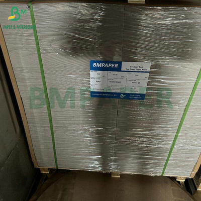 Kekuatan yang baik 1mm 2mm Laminated Cardboard Dengan Kedua Sisi Putih Grey Tengah
