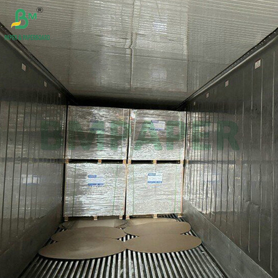 Kekuatan yang baik 1mm 2mm Laminated Cardboard Dengan Kedua Sisi Putih Grey Tengah