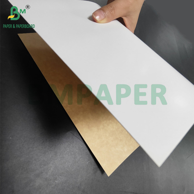 350gm CKB Putih Permukaan Brown Kraft Back Paper Untuk Kotak Salad 25 'x 38'