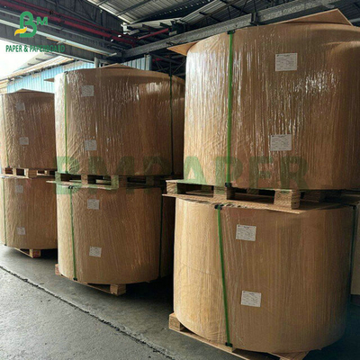 120 gr 150 gr Kekuatan kertas kraft putih pemutih untuk tas belanja 787mm 1092mm
