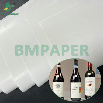 Kertas Putih Kekuatan Lembab Tinggi 75gm 80gm Untuk Label Anggur Merah