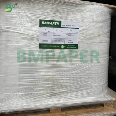 24g 28g Wrapper jerami putih Gulungan kertas 27mm Lebar 6000m Panjang