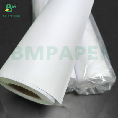 24lb Lapisan Warna Inkjet Paper Roll Warna Putih Cerah 24 &quot; X 150ft