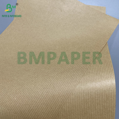 80gm Brown Striped Kraft Paper Gift Wrapper Satu sisi Gloss Kekuatan yang sangat baik
