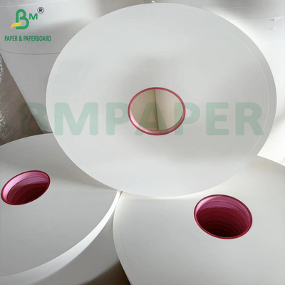 White Eco Straw Wrapped Paper Food Kraft Paper 28gsm Untuk Pengemasan Individu