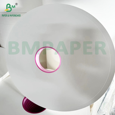 White Eco Straw Wrapped Paper Food Kraft Paper 28gsm Untuk Pengemasan Individu