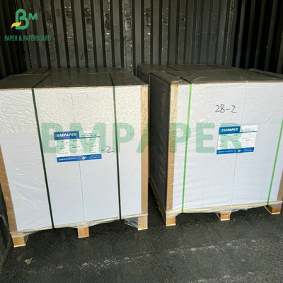 60# Gloss Finish Satu sisi dilapisi C1S kertas Label Putih Printing Sheet