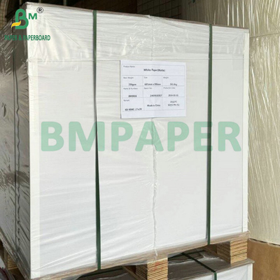 60# Gloss Finish Satu sisi dilapisi C1S kertas Label Putih Printing Sheet