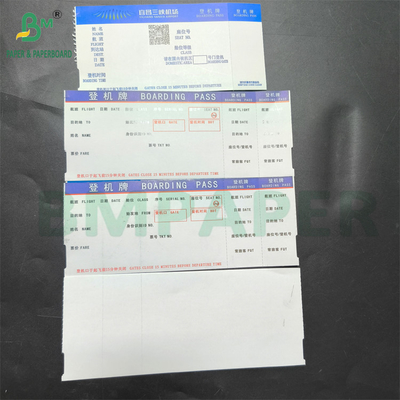 Kertas Termal Kartu Penginapan Putih kosong 175gm 18,8 x 8,3cm