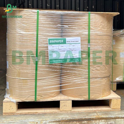 40 GSM Putih Waxed Paper Rolls Waxed di kedua sisi tahan minyak