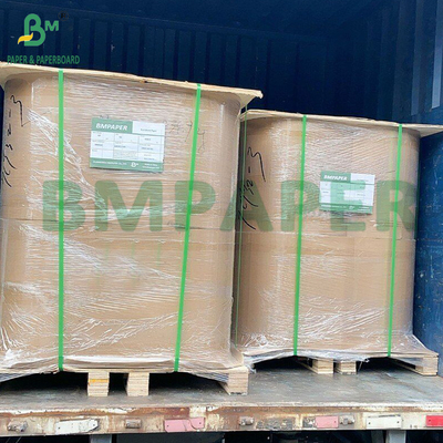 40 GSM Putih Waxed Paper Rolls Waxed di kedua sisi tahan minyak