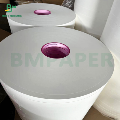 Bio Straw Paper Wrap Paper 28gsm 32mm x 6000m Roll Warna Putih