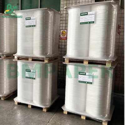 Bio Straw Paper Wrap Paper 28gsm 32mm x 6000m Roll Warna Putih