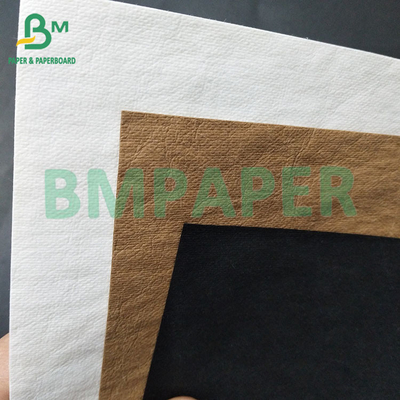 0.35mm, 0.55mm Putih Hitam Cuci Kraft Kain Kertas Untuk Membuat Tas