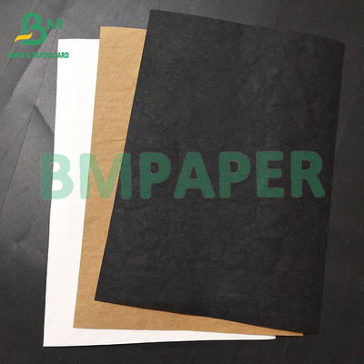 0.35mm, 0.55mm Putih Hitam Cuci Kraft Kain Kertas Untuk Membuat Tas