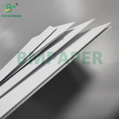 1.5MM 3lapisan White corrugated Board Untuk Kotak Kosmetik Liner E Flute 69 x 99CM