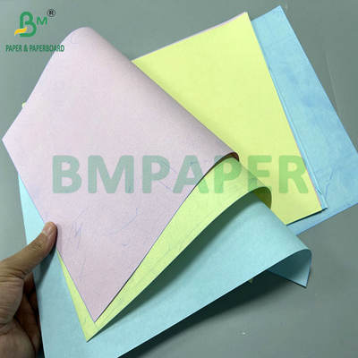 50 gram 55 gram Biru Kuning Warna NCR Karbonless Invoice Paper Dengan 640 x 900mm