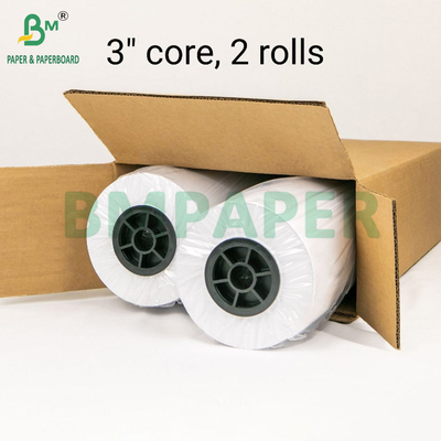 20# Gulung Kertas Bond Putih Biasa Untuk Printer Inkjet Format Besar 24 In x 150 Ft