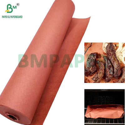 60gm Pink Unwaxed Butcher BBQ Paper Roll Untuk Rokok Daging 18 'x 175 kaki
