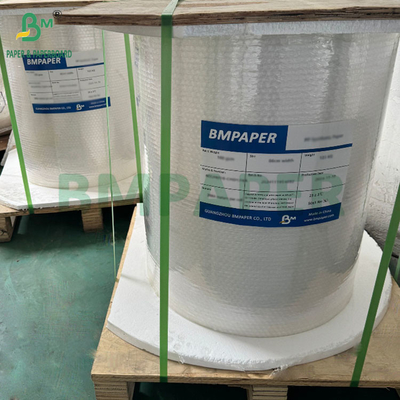 40g Silikon Lapisan Kertas Rulo Lembar Putih Biru Warna