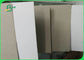 Kertas Pulp Waster Daur Ulang Dilapisi Chromo Duplex Cardboard Putih / Abu-abu