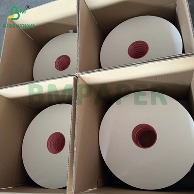 OEM Printing 28g Straw Wrapping Paper Slitting Roll 44mm Food Grade Colored Kraft Paper