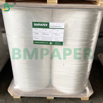 60/120 gsm Pulp Kayu Printable High Stiffness Straw Paper Rolls