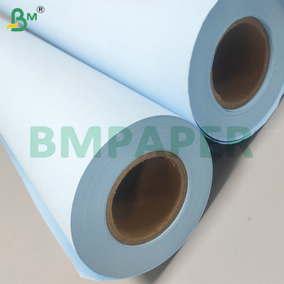 Gulung kertas plotter biru sisi ganda untuk rekayasa dan gambar CAD