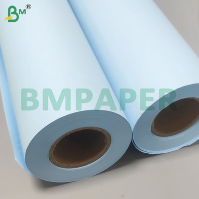 Gulung kertas plotter biru sisi ganda untuk rekayasa dan gambar CAD