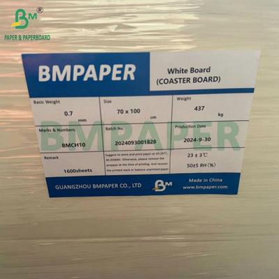 0.7MM 1.2MM High Bulk Eco Drinking Absorbent Paper Untuk Coasters