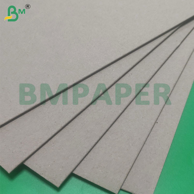 2mm Daur Ulang Pulp Ketahanan Tinggi Lembar Kardus Abu Sisi Ganda
