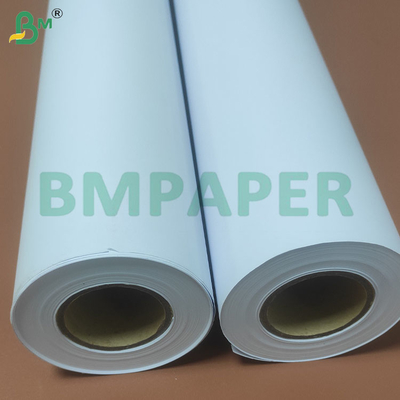 610mm Lebar Putih CAD Plotter Paper Rolls dengan Cetakan yang Tepat