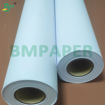 610mm Lebar Putih CAD Plotter Paper Rolls dengan Cetakan yang Tepat