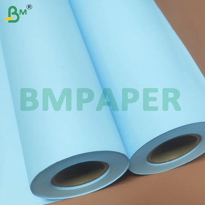 80gm Format besar Ketahanan tinggi cetak biru plotter kertas gulung