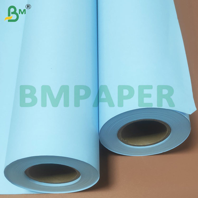 80gm Format besar Ketahanan tinggi cetak biru plotter kertas gulung