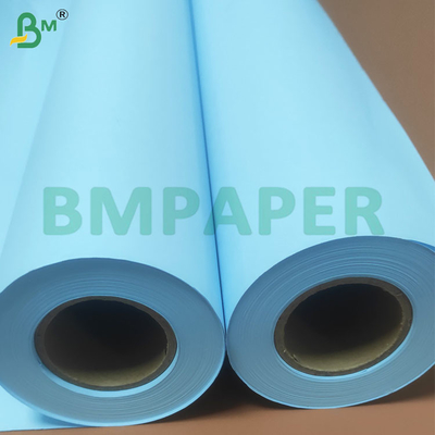 80gm Format besar Ketahanan tinggi cetak biru plotter kertas gulung