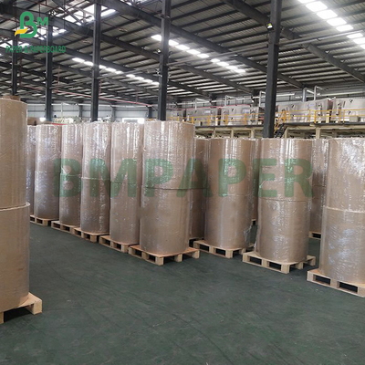 Jumbo Roll High Bulk 65gsm 90um Thermal Paper Untuk Logistik Label 600mm