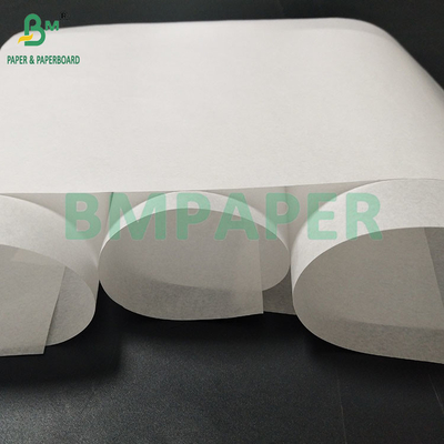 38gm 40gm tidak dicetak kertas kraft putih tahan rumput hamburger / kertas bungkus beras 285 × 295mm