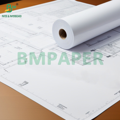 24" x 150' CAD 20lbs Bond Inkjet Wide Format Plotter Paper Untuk Graph 2′′ CORE
