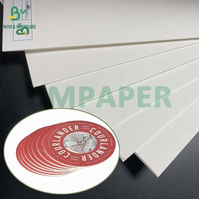 35PT 40PT Natural White Absorbent Pulpboard Untuk Membuat Coaster