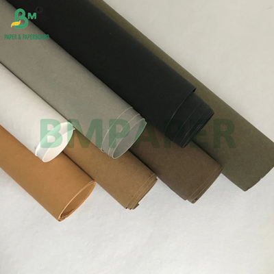 0.35mm 0.55mm Kain kertas kraft yang bisa dicuci untuk tas Tote Waterproof Sewing