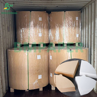 50gm 328mm 500mm Putih Dan Brown Coffee Filter Paper Roll Food Grade