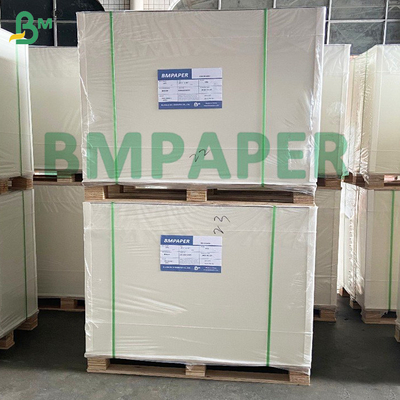 Natural Brown Back Side Top White Coated Paperboard 275gm Makanan aman
