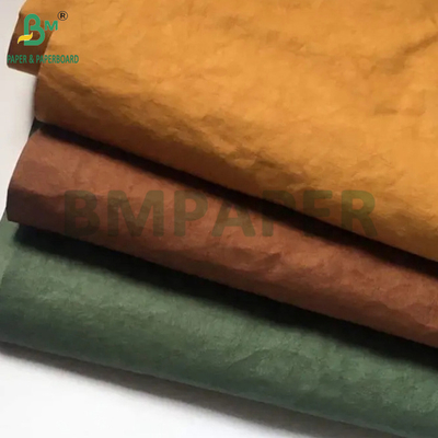 0.35mm 0.55mm Wassable Kraft Tex Paper Untuk Tote Bag Eco-friendly Waterproof