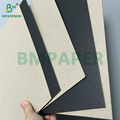 2mm 3mm Laminated Black Paperboard Grey Back For Rigid Kotak kemasan 950 x 1300mm