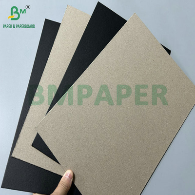 2mm 3mm Laminated Black Paperboard Grey Back For Rigid Kotak kemasan 950 x 1300mm