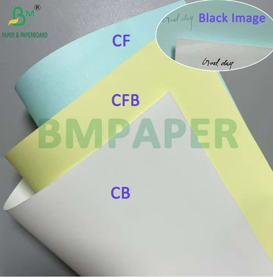 75gm Putih Pink Carbonless NCR Paper Untuk Waybill 8,5 'x 14' 'Image Hitam